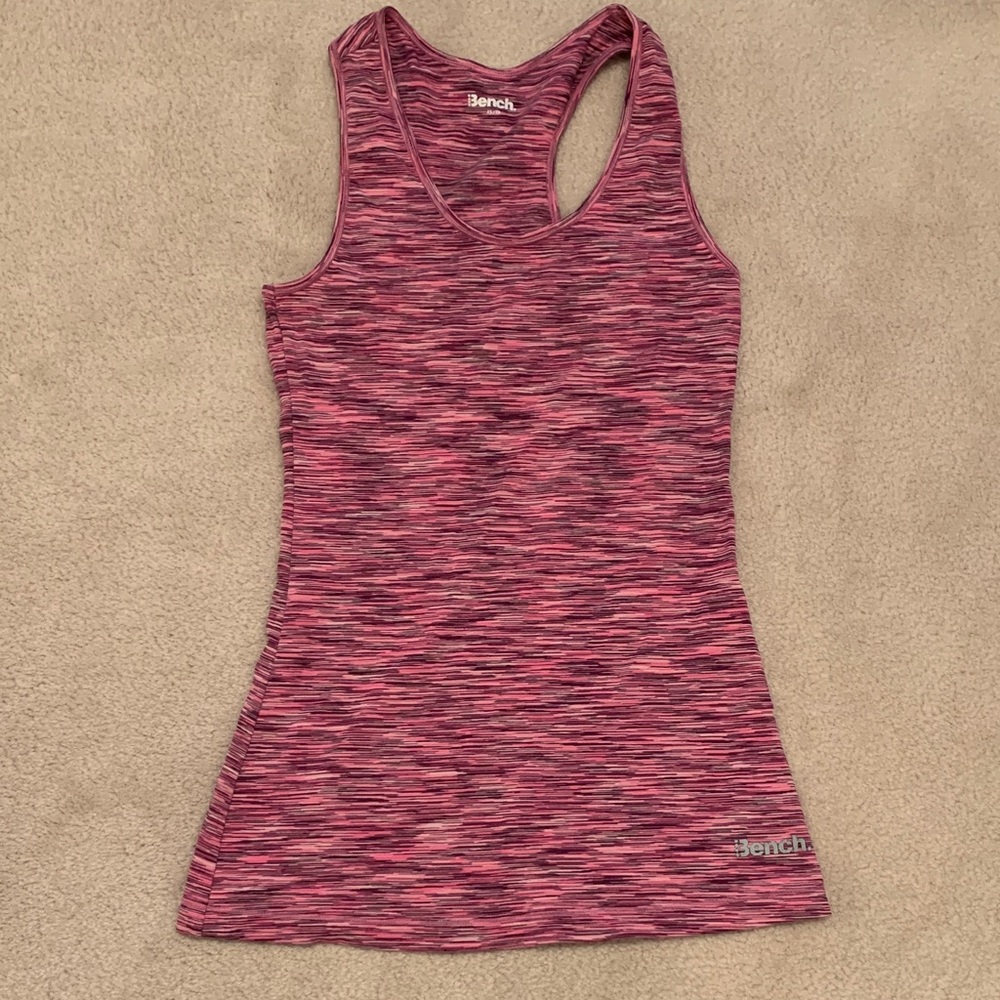 Bench Pink Space-Dye Racerback Tank Top | Size XS | Activewear